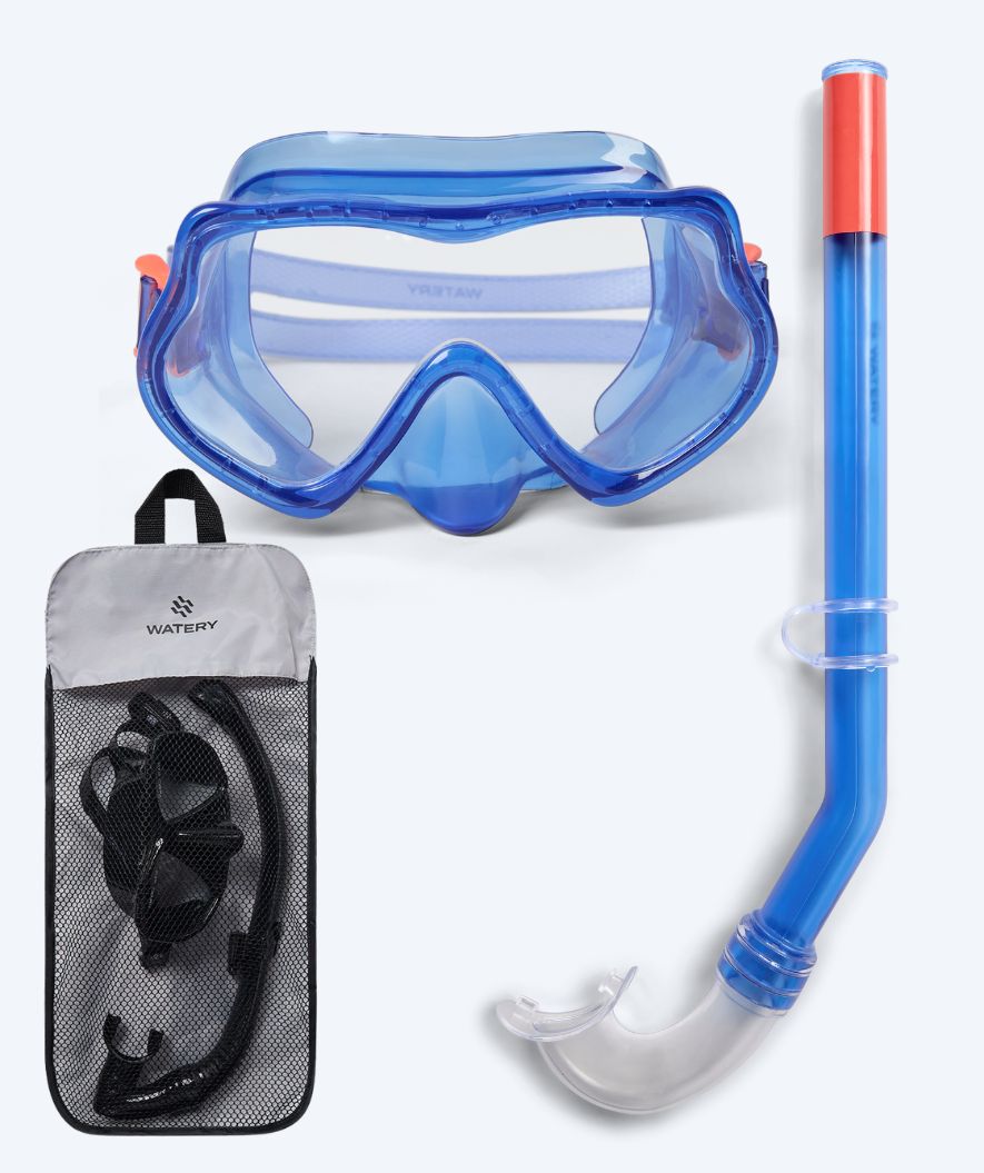 Watery Combo snorkelsett til barn (4-10) - Winslet - Blå