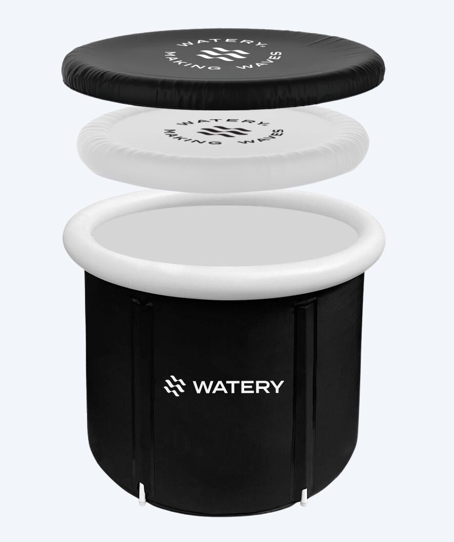 Watery oppblåsbart isbadekar - Hero - Svart