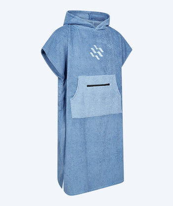 Watery badeponcho til voksne - bomull - Atlantic Blue