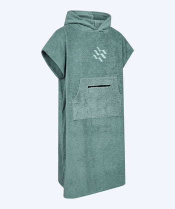 Watery badeponcho til voksne - Bomull - Forrest Green