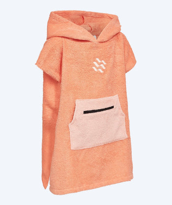 Watery badeponcho til barn (1-6) - Bomull - Atlantic Pink