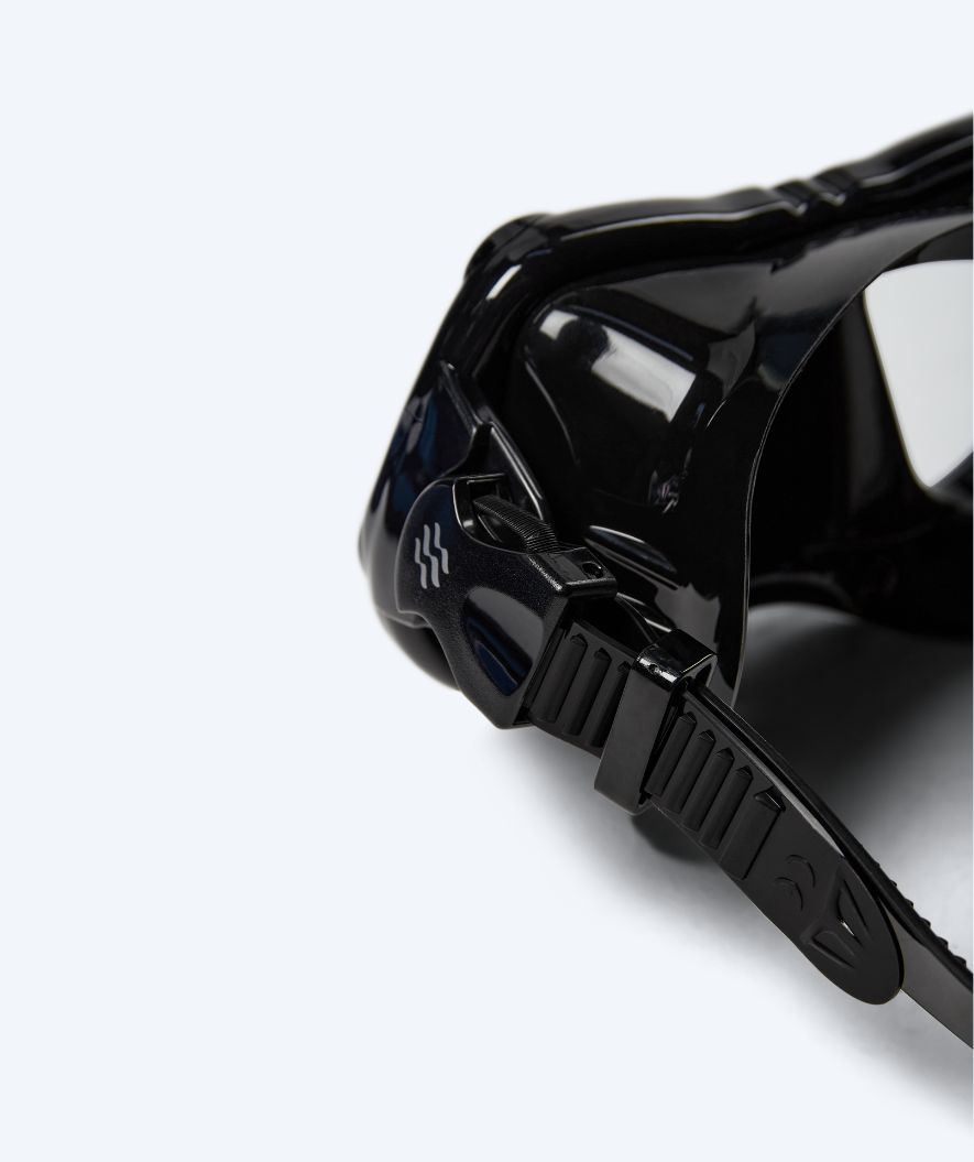 Watery dykkemaske til voksne (fra 12 år) - Hudson - Svart