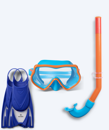 Watery snorkelsett til barn (4-10) - Pulina/Bimasha - Oransje/mørkeblå