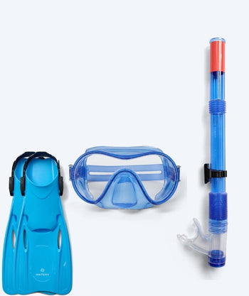 Watery snorkelsett til junior (8-15) - Jubal/Fleetwood - Blå/blå