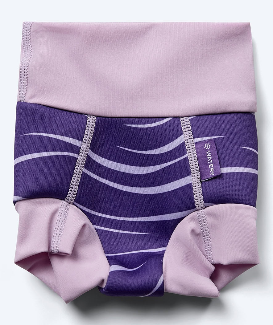 Watery bleiebadebukser til barn - Neoprene Swim Nappy -  Lilla