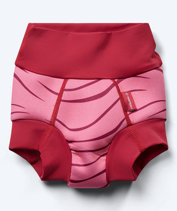 Watery bleiebadebukser til barn - Neoprene Swim Nappy - Rød