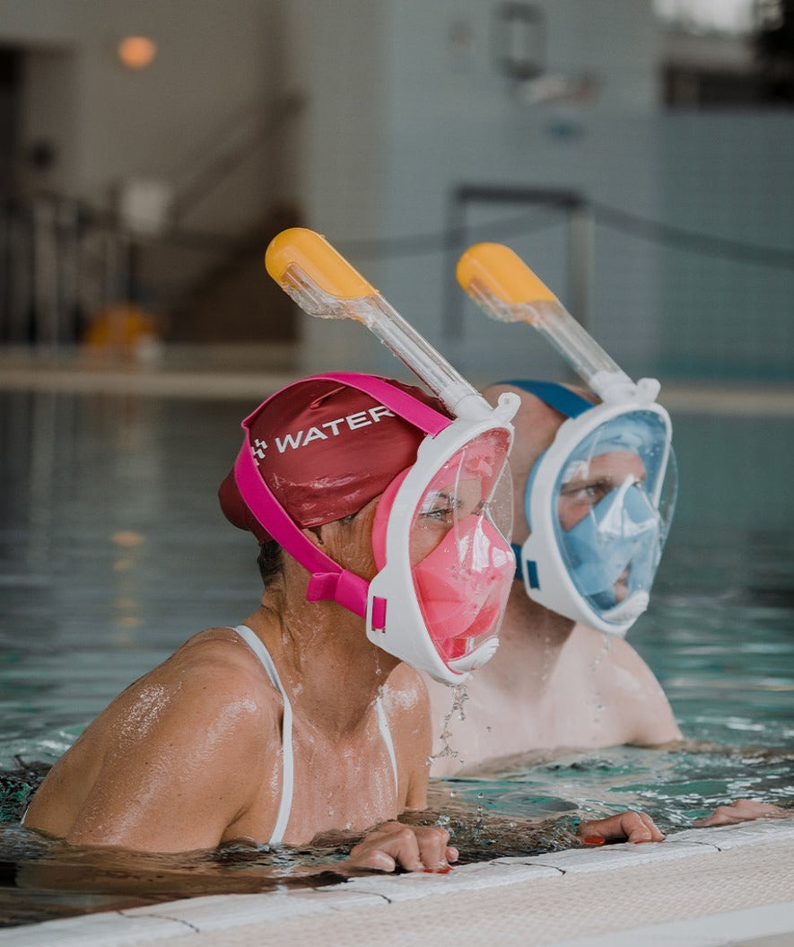 Watery full face snorkelmaske til voksne - Oxygen - Svart