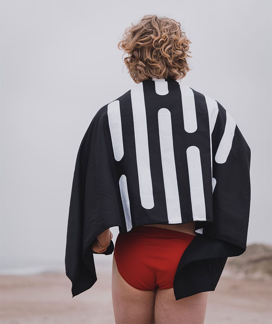 Watery trekantede badebukser til menn - Budgie Eco - Rød