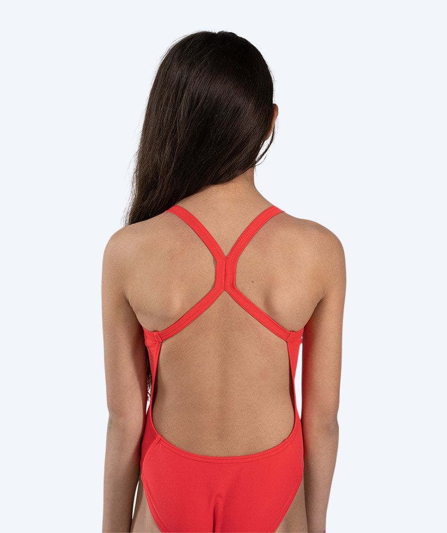Watery badedrakt til jenter - Freestyler Solid - Cherry Red