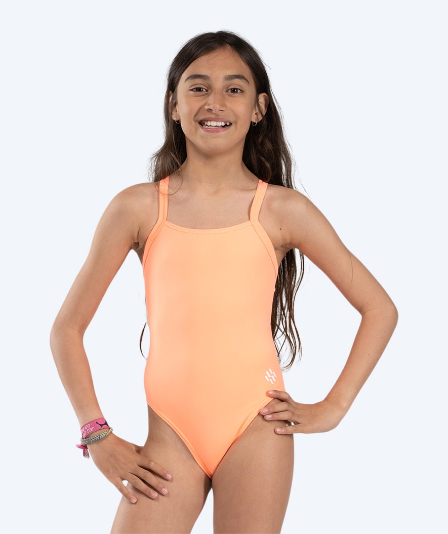 Watery badedrakt til jenter - Freestyler Solid - Korall