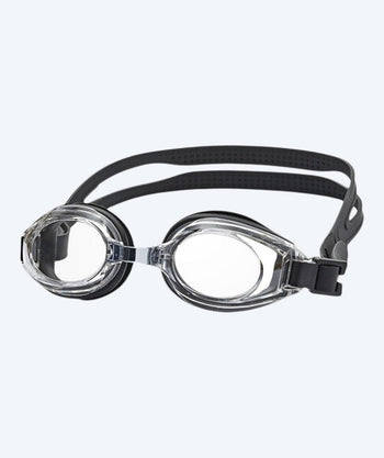 Primotec langsynt svømmebriller med styrke - (-8.0) til (+8.0) - Svart (Klare glass)