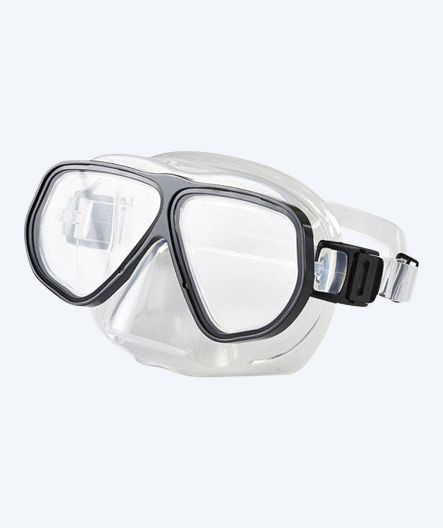 Primotec dykkermaske med styrke - M100 Vista (+1.0 til +4.0) - Svart