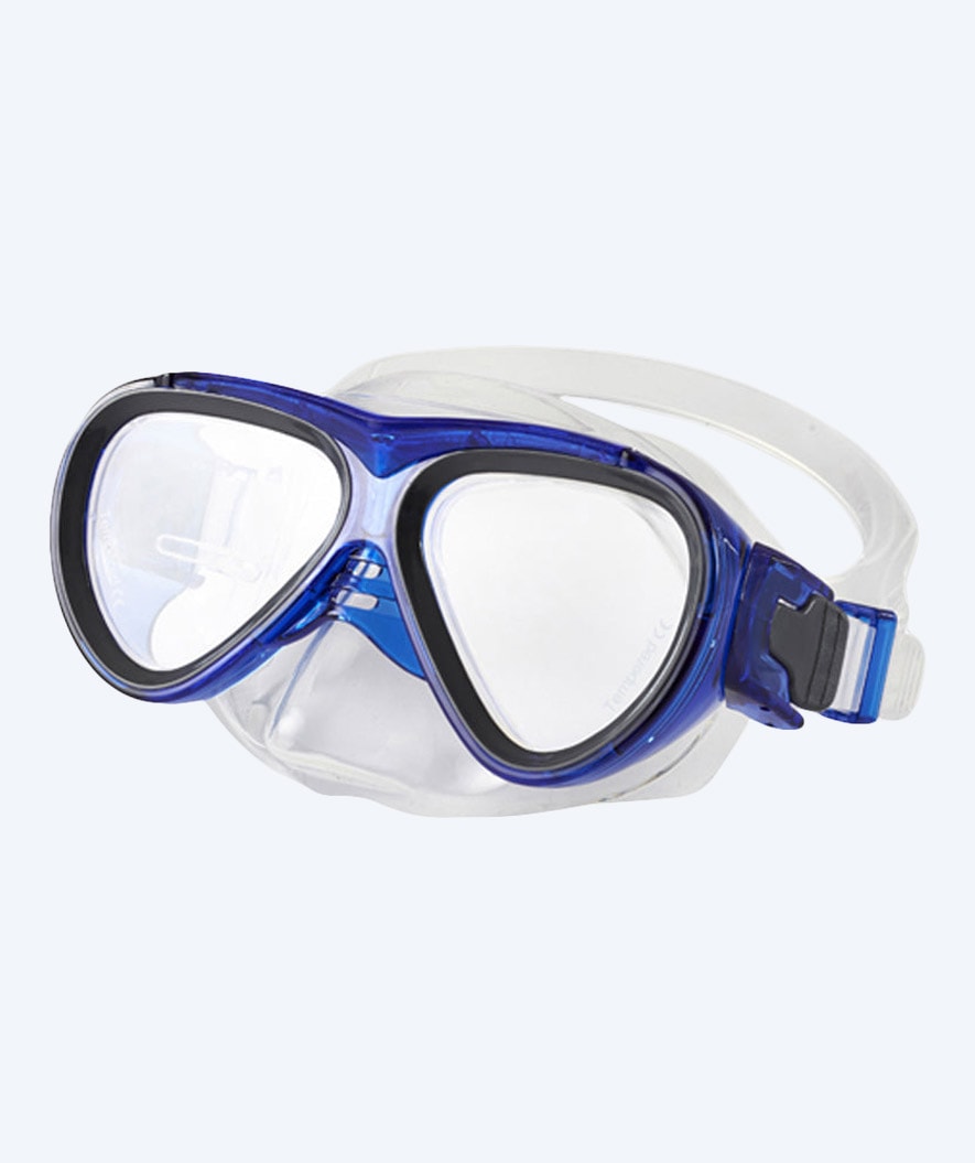 Primotec dykkermaske med styrke til barn - M59 (-1.0 til -8.0) og (+1.0 til +4.0) - Mørkeblå