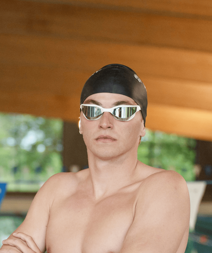 Watery svømmebriller - Instinct Ultra Mirror - Svart/gull