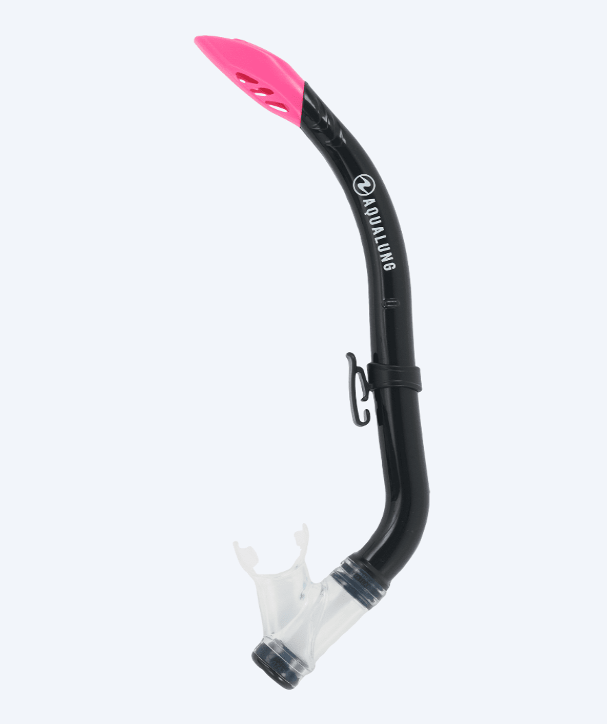 Aqualung snorkel til voksne - Pike - Svart/rosa