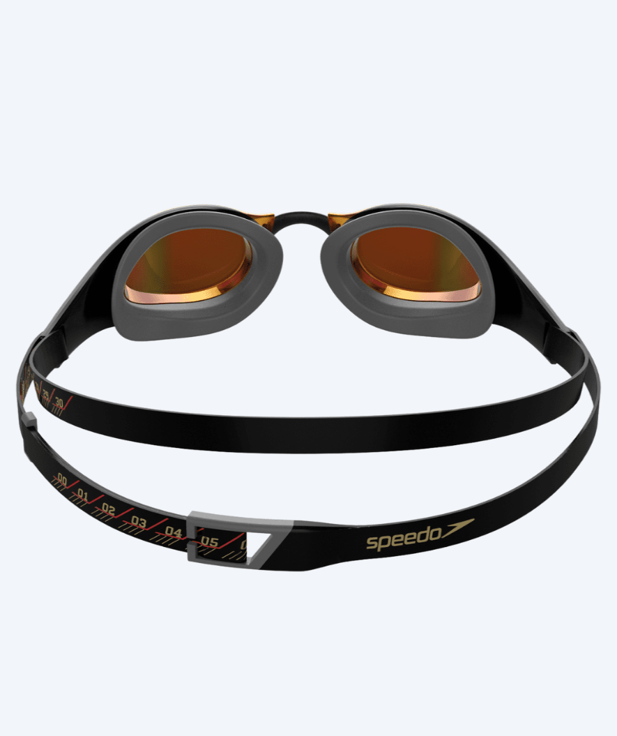 Speedo Elite svømmebriller - Fastskin Pure Focus -  Svart/rød