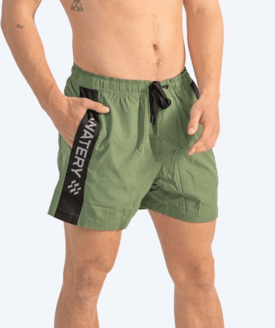 Watery badeshorts for menn - Signature Eco - Dust Green