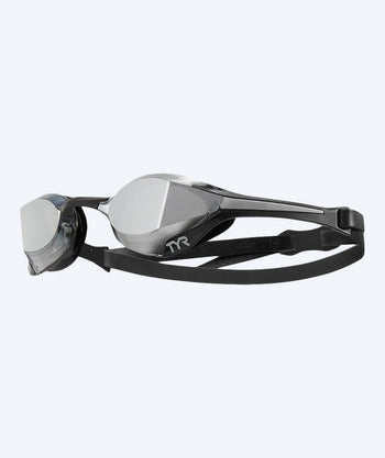 TYR Elite svømmebriller - Tracer-X Elite Mirrored - Svart/sølv
