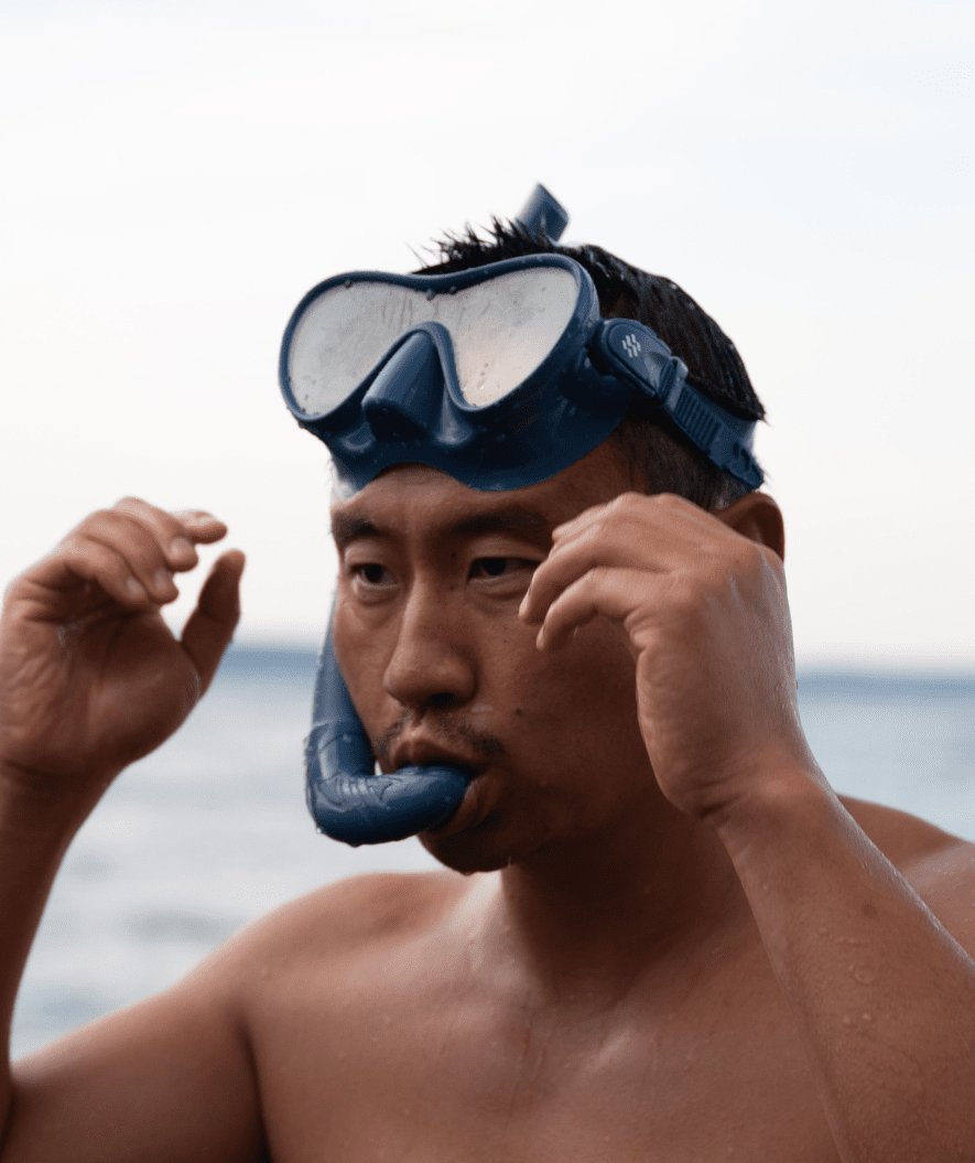 Watery Combo snorkelsett til voksne - Cliff - Svart