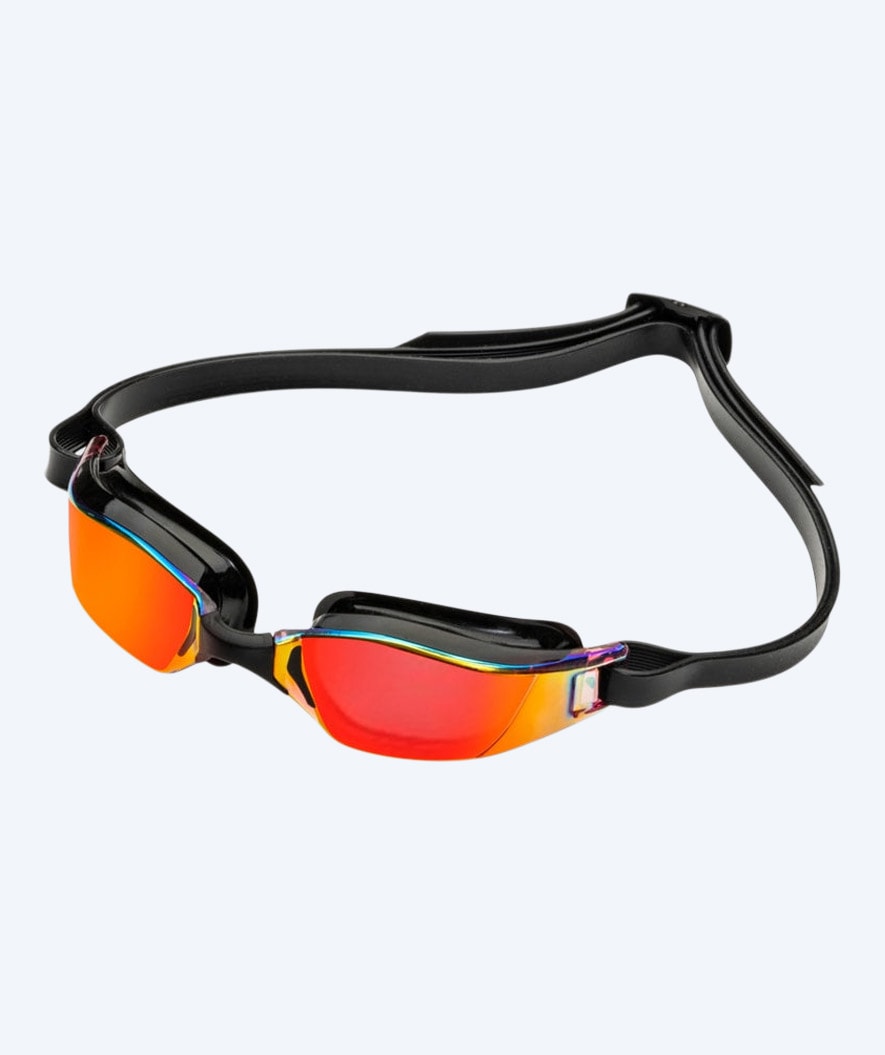 Aquasphere konkurransesvømmebriller - Xceed Mirror - Svart/Rød