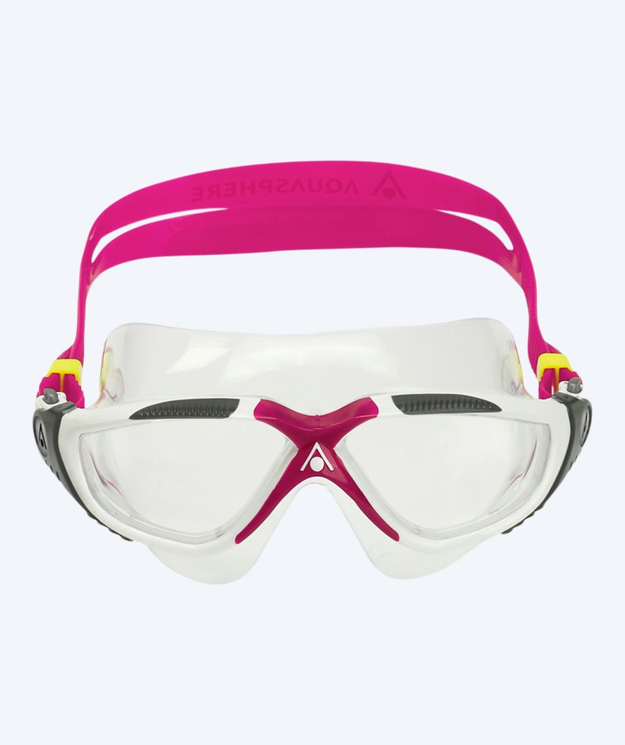Aquasphere svømmemaske dame - Vista - Hvit/rosa
