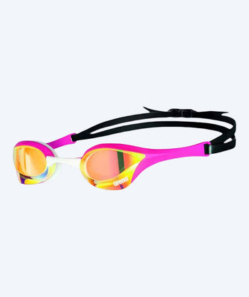 Arena Elite svømmebriller - Cobra Ultra SWIPE Mirror - Rosa (Gull mirror)