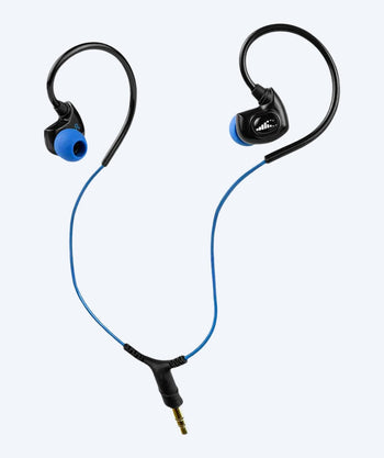 H2OAudio vanntette hodetelefoner - Surge SX10 kort ledning - Blå