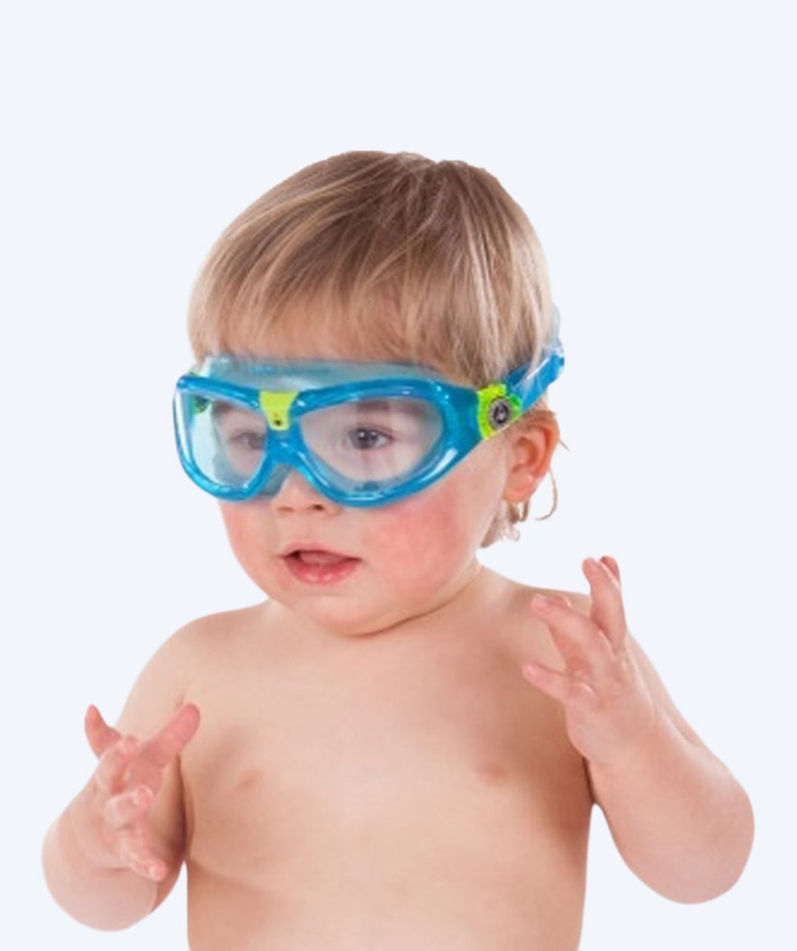 Aquasphere svømmebriller til barn (3-10) - Seal 2 - Lyseblå (klar linse)