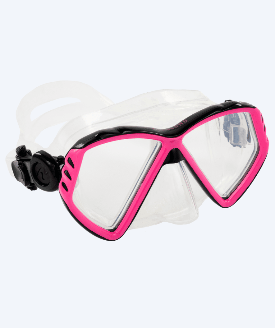 Aqualung dykkermaske for barn (4-12) - Cub - Klar/rosa