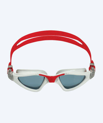 Aquasphere mosjons svømmebriller - Kayenne - Hvit/rød (Smoke linse)