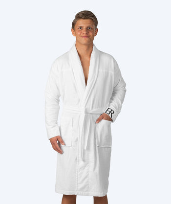 Watery badekåpe til menn - ER Luxe - Hvit
