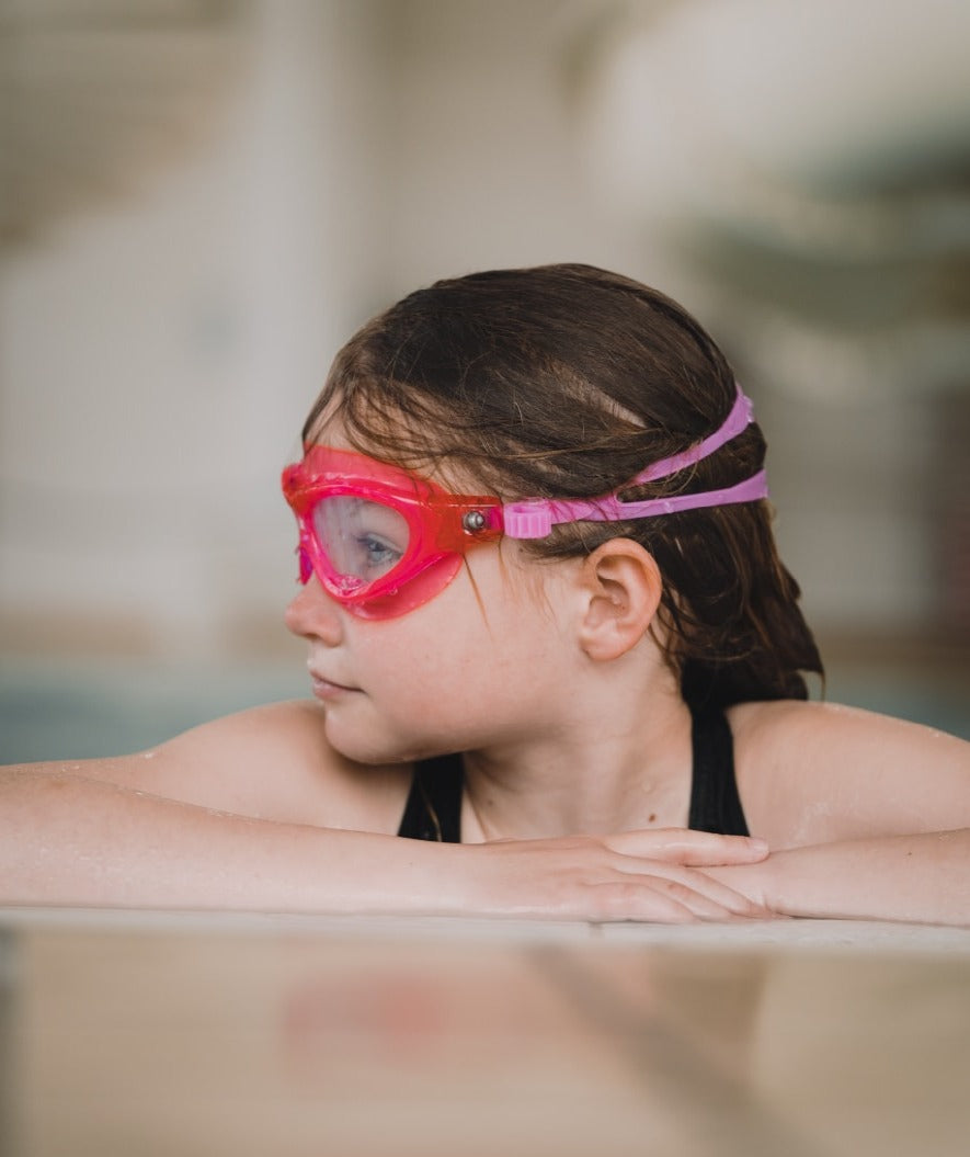 Watery svømmebriller til barn - Mantis 2.0 - Atlantic Rosa/klar
