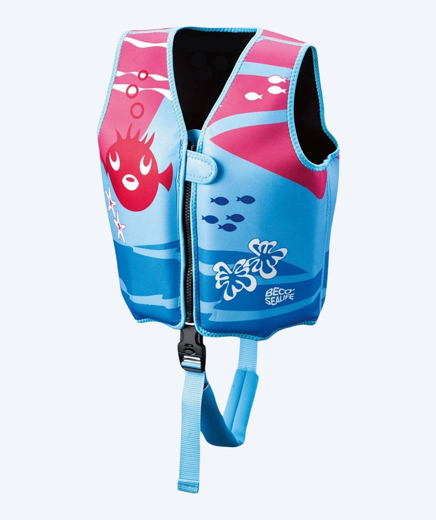 Beco svømmevest for barn (1-6 år) - Sealife - Lyseblå/rosa