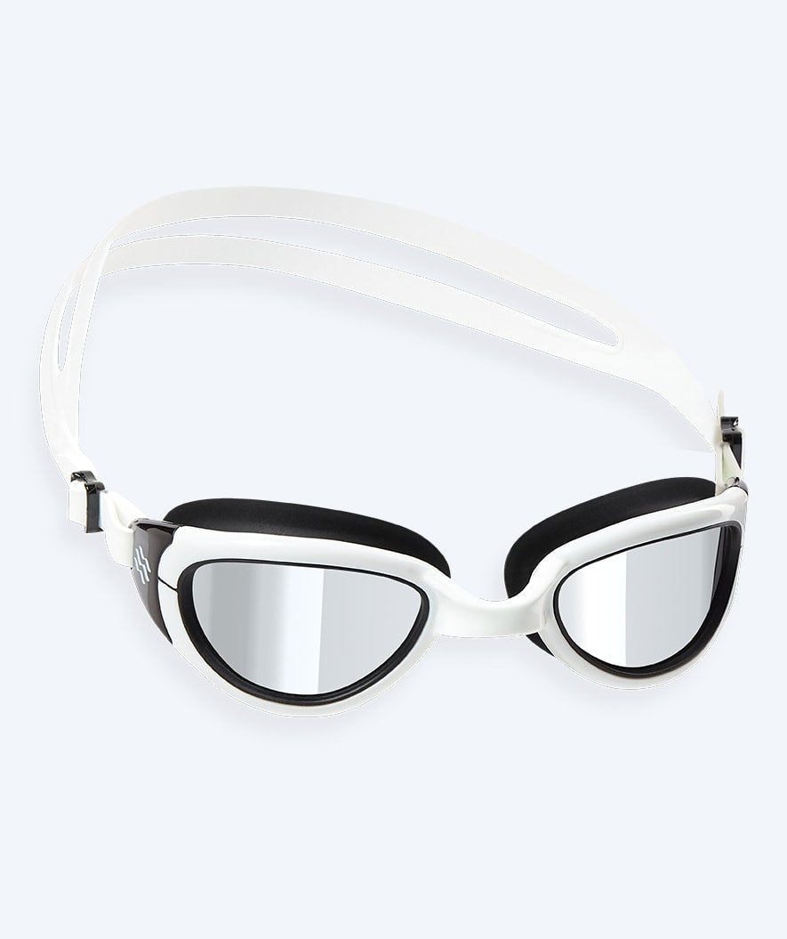 Watery mosjonssvømmebriller - Wade Mirror - Svart/sølv