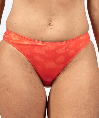 Watery havfrue bikiniunderdel til damer - Orange Twist