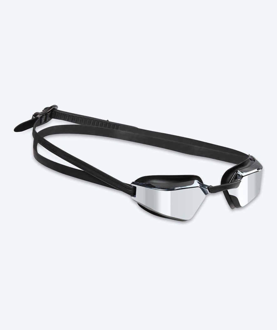 Watery konkurranse svømmebriller - Brooks Mirror - Svart/Sølv