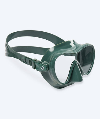 Watery dykkermaske for voksne (+12 år) - Cliff - Mørkegrønn