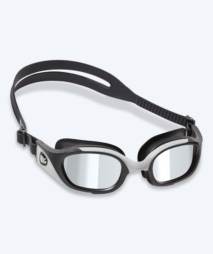 Watery svømmebriller til trening - Clyde Mirror - Grå/sølv