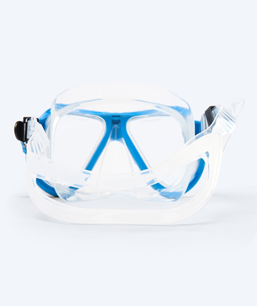 Watery dykkemaske til voksne - Hudson - Svart/blå