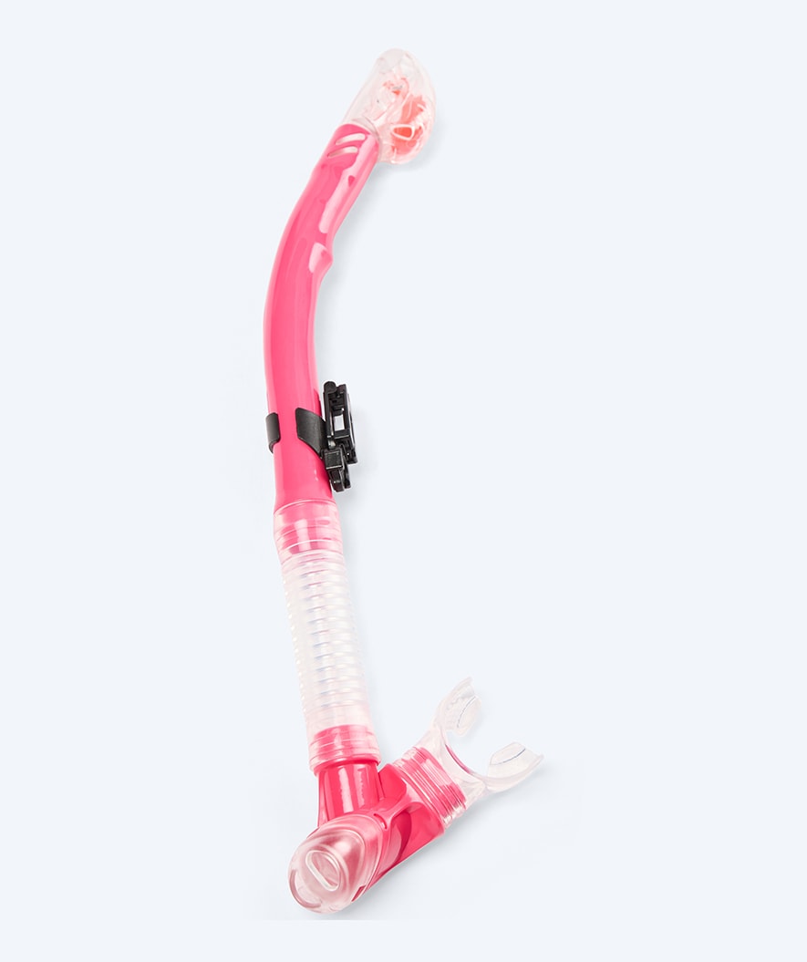 Watery full-dry snorkel for voksne - Hudson - Rød/Rosa