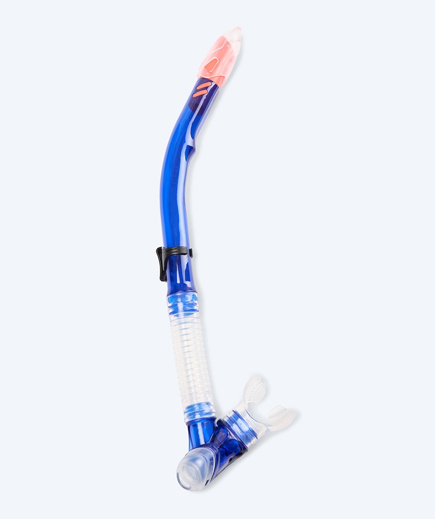 Watery Semi-Dry snorkel til voksne - Hudson - Blå