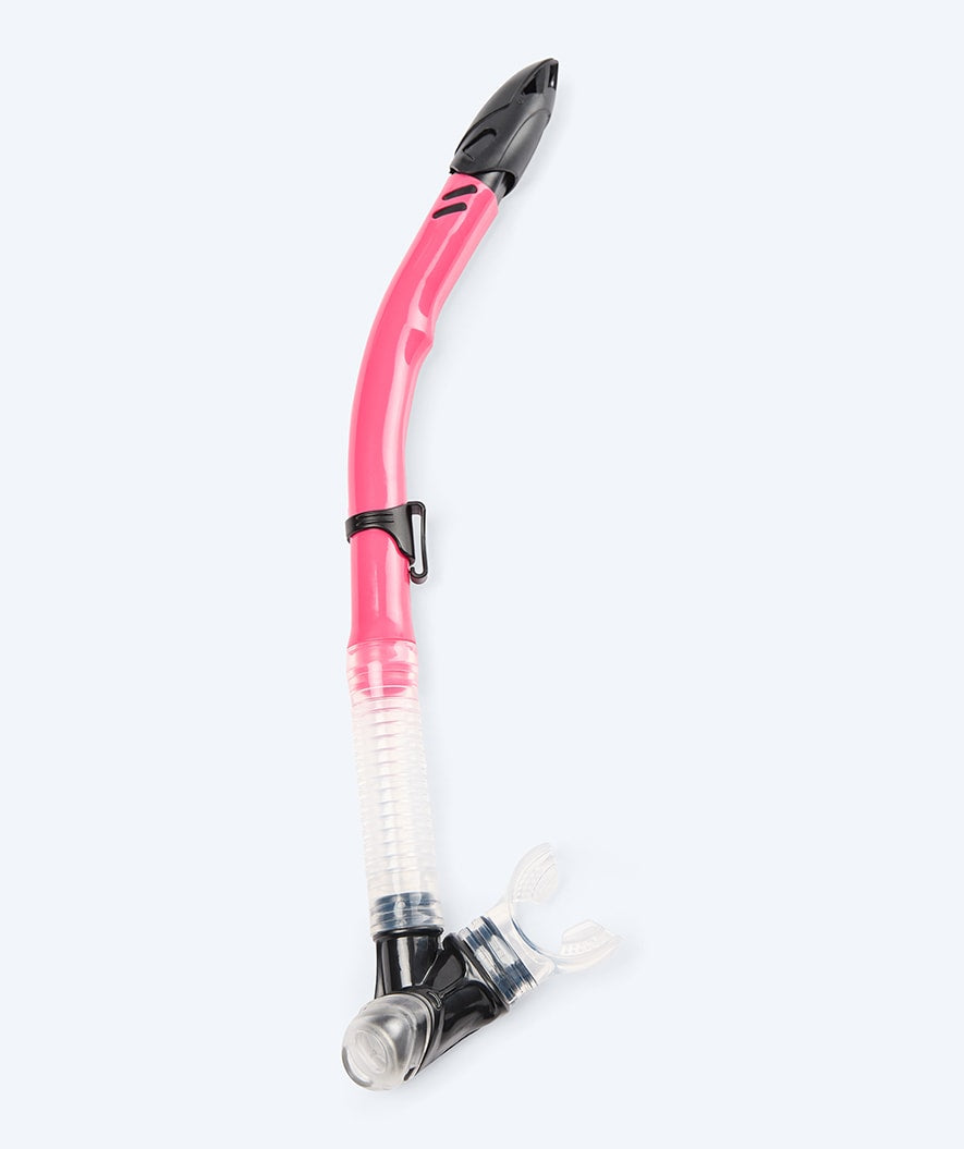 Watery semi-dry snorkel til voksne - Hudson - Rød/rosa