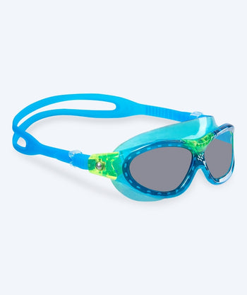 Watery svømmebriller til barn - Mantis 2.0 - Blå/tonet linse