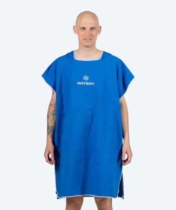 Watery badeponcho for voksne - Microfiber - Royal Blue
