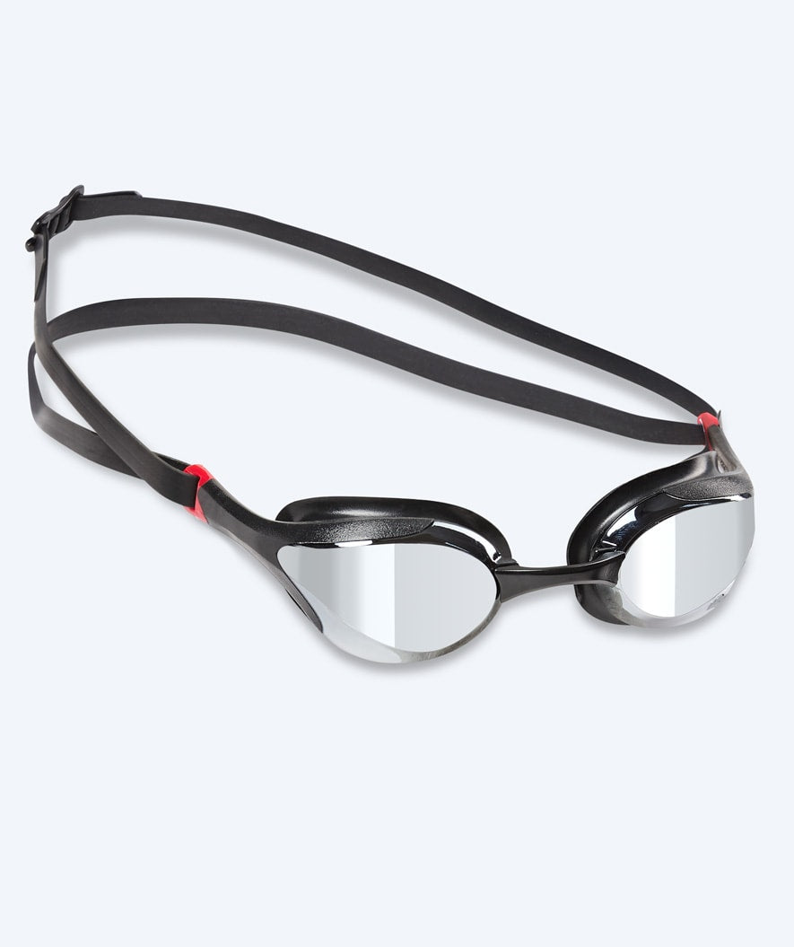 Watery Elite svømmebriller - Murphy Mirror - Svart/sølv