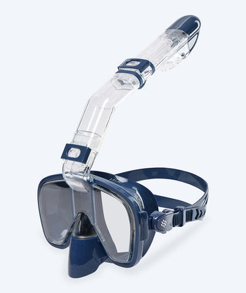Watery full face snorkelmaske til barn - Pearl - Mørkeblå