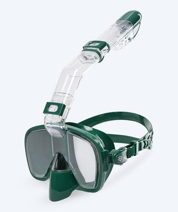 Watery full face snorkelmaske til barn - Pearl - Mørkegrønn