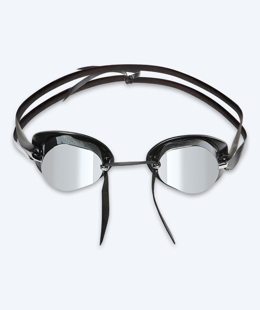Watery svømmebriller - Proflex Swedish Mirror - Svart/sølv