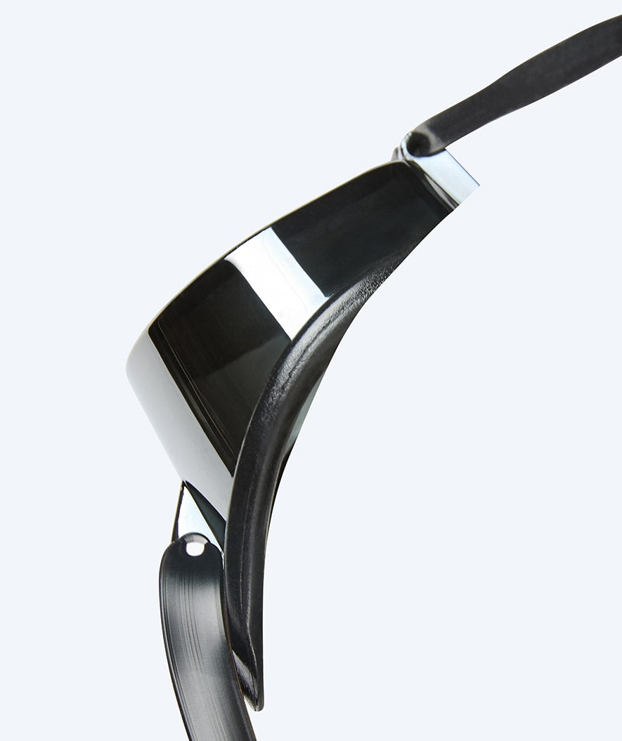 Watery svømmebriller - Proflex Swedish Mirror - Svart/sølv