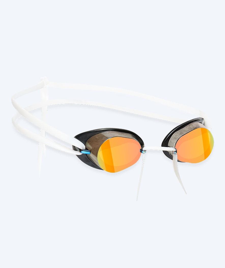 Watery svømmebriller - Proflex Swedish Mirror - Hvit/gull